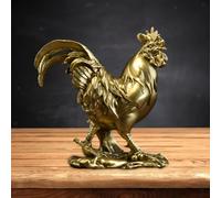 Statuetta di pollo Fortuna Statua di gallo da collezione per il compleanno