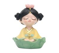 Statuetta di ragazza buddista con statua di ragazza per la decorazione di