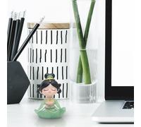 Statuetta di ragazza buddista in resina con statua di ragazza per la