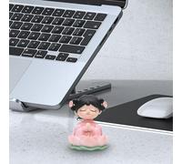 Statuetta di ragazza buddista in resina con statua di ragazza per la