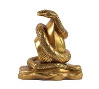 Statuetta di Serpente in Ottone, Un Oggetto Feng Shui per Allontanare Gli Spiriti Maligni E Proteggere La Casa, Una Decorazione Domestica Creativa,7.5CM