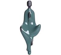 Statuetta di Statua di Piccolo Buddha, sculture di monaci in Ceramica Decorazioni per la casa Decorazioni Zen Moderne Fatte a Mano, Ornamenti di Arti e Mestieri, Feng Shui,Blue