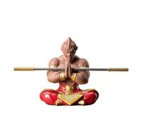 Statuetta di Sun Wukong, Re Scimmia, in argilla viola, set da tè, accessori artigianali, ornamenti scrivania, regali(A)