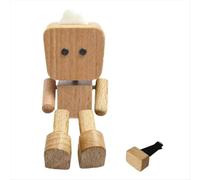 Statuetta di un uomo in legno che trema con aromaterapia A