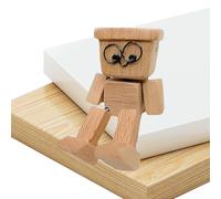 Statuetta di uomo in legno agitante, statuetta decorativa fatta a mano, scultura per auto, per SUV, camion, berlina, , dormitorio, appartamento, hotel, casa, camera da letto