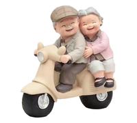 Statuetta di vecchia coppia in resina, anniversario di matrimonio, regalo di