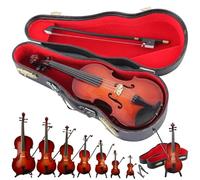 Statuetta di violino suonabile 2026 - Strumento musicale in miniatura più piccolo del mondo, con suono reale e musica triste, accessorio per casa delle bambole, ornamento da collezione, portachiavi e