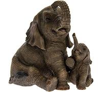 Statuetta elefante con vitello di Lesser & Pavey
