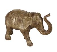 Statuetta elefante marrone H23