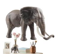 Statuetta elefante, modello educativo di Pasyderma asiatico, scultura realistica e , ornamento educativo per ragazze e ragazzi per biblioteca materna, giardino terrazza