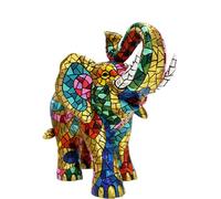 Statuetta Elefante multicolore a Mosaico della collezione Carnival Stile Trencadis di Antonio Gaudí