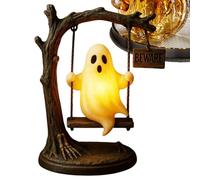 Statuetta fantasma - Decorazione fantasma di Halloween, luci da interni per cortile notturno, feste, libreria, patio, uffici, festival interni