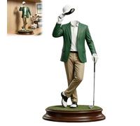 Statuetta "Golf Gentleman" - Un Elegante Omaggio all'Amore per il Golf | Statua Moderna di Golfista con Testa Invisibile | Elegante Scultura Decorativa da Scrivania | Per gli Amanti del Golf (1pc)
