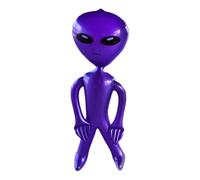 Statuetta gonfiabile gigante - Palloncino verde personaggio fantascientifico da 35 pollici per Halloween, feste di compleanno o divertimento in cabina fotografica | Accessorio gonfiabile per feste per