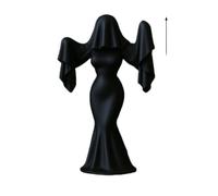 Statuetta gotica della sposa stampata in 3D, statua della sposa fantasma di Halloween, decorazione da scrivania per la casa