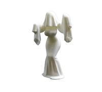 Statuetta gotica della sposa stampata in 3D, statua della sposa fantasma di Halloween, decorazione da scrivania per la casa