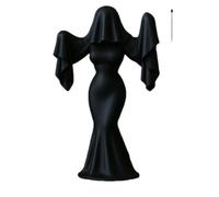 Statuetta gotica della sposa stampata in 3D, statua della sposa fantasma di Halloween, decorazione da scrivania per la casa
