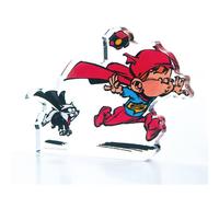 Statuetta in acrilico Art To Print Le Petit Spirou supereroe (10 cm)