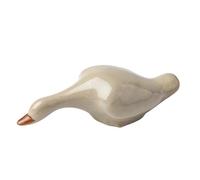 Statuetta in ceramica a forma di anatroccolo divertente, accessori for set da tè, statua for cerimonia del , decorazione scrivania, anatra bianca, regalo(E)