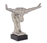 Statuetta in ceramica raffigurante un uomo nudo che si inchina replica design re
