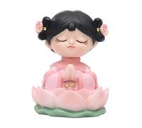 Statuetta in miniatura in resina con statua da ragazza per la decorazione