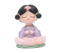 Statuetta in miniatura in resina con statua da ragazza per la decorazione