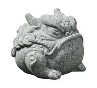 Statuetta in miniatura per animali domestici, colore sabbia, statuetta per animali domestici con tè fortunato, statua di animali antichi in stile cinese, statuetta per animali domestici color sabbia