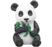 Statuetta in resina a forma di panda, ornamento da giardino per | Questo realistico panda in resina che abbraccia una pianta aggiunge fascino naturale e un'espressione delicata al tuo spazio