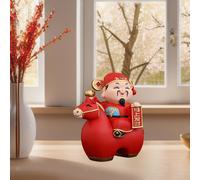 Statuetta in resina raffigurante il Dio della Fortuna, per centrotavola,