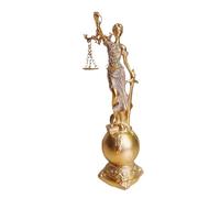 Statuetta Lady Justice - Statua della Giustizia in resina sintetica, Statua della della Giustizia | Scultura in resina raffigurante una cieca, della giustizia e 'equità