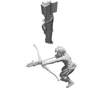 Statuetta Link Arciere per Zelda Breath Wild Display Statua Stampata 3D