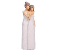 Statuetta madre figlia | Figurine mamma e figlia che si abbracciano | Statua che abbracciano madre e figlia | Momenti familiari significativi | Adatto per casa, camera da letto, soggiorno, mensola da