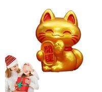 Statuetta Maneki-neko - Gatto Fortune , Statua Maneki Neko Buona | Ornamenti da collezione per decorazione di prosperità, collezione in miniatura di gatto fortunato, gatto della