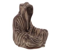 Statuetta misteriosa e bruciatore di incenso Bruciatore a cono di incenso in