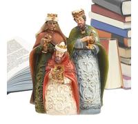 Statuetta natalizia di Gesù, statua cristiana stagionale in resina, statuetta cattolica per la casa, per feste, centrotavola, sala da pranzo, camera da, tavolo