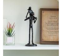 Statuetta padre-figlia, regalo per papà da parte della figlia per il
