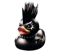 Statuetta Papero Gotico Duckieville 9cm - Figura Singola in Resina Satan Punk | Collezione Premium Dark Rock | Decorazione per Scrivania, Scaffale, Bagno | Regalo Originale destinato a Collezionisti