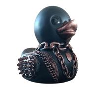 Statuetta Papero Gotico Duckieville 9cm - Figura Singola in Resina Satan Punk | Collezione Premium Dark Rock | Decorazione per Scrivania, Scaffale, Bagno | Regalo Originale destinato a Collezionisti