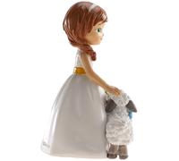 Statuetta per torta di comunione - Bambina con agnello