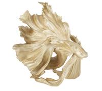 Statuetta pesce in resina dorata alt. 57 cm