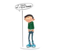 Statuetta Plastoy Gaston Lagaffe e il suo cartello Il lavoro (318)