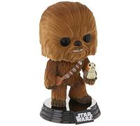 Statuetta Pop! Star Wars Episodio VIII The Last Jedi Chewbacca with PORG Flocked Exclusive