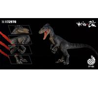 Statuetta Raptor Dinosauro Nanmu Studio White Queen, Ciondolo Sfortuna,...