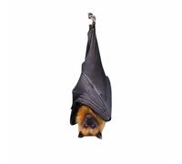Statuetta realistica da appendere per la decorazione della casa, divertente decorazione di Halloween per gli amanti degli animali, idea regalo unica (nero, 8 cm)