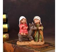 Statuetta Religiosa Di Gesù, Scena Della Fuga In Egitto, Scultura, Regalo Di