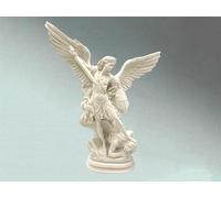 Statuetta San Michele Arcangelo Statuina Decorativa Statuette Statuine bianco +