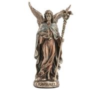 Statuetta scolpita del piccolo arcangelo Raffaele da Rafael Veronese WU78398AP