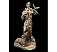 Statuetta scultorea del missionario San Francesco d'Assisi VERONESE (WU76058A4)