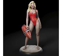 Statuetta sexy Pamela Anderson serie Baywatch (Alert a Malibu) resina 1/24