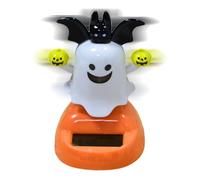Statuetta solare per finestra, ornamenti fantasmi animati da energia solare, giocattolo oscillante collezionabile per ufficio, auto, casa, decorazione Halloween festa interna